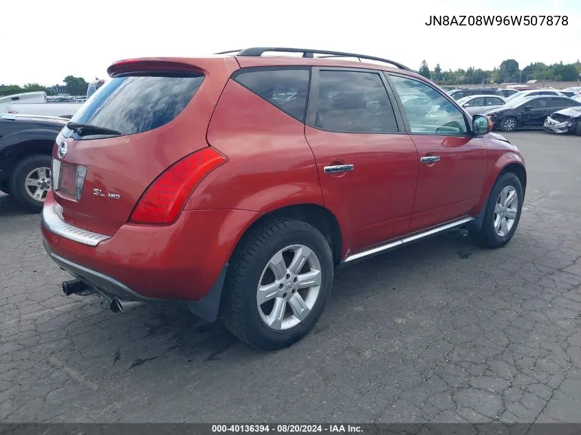 JN8AZ08W96W507878 2006 Nissan Murano Sl