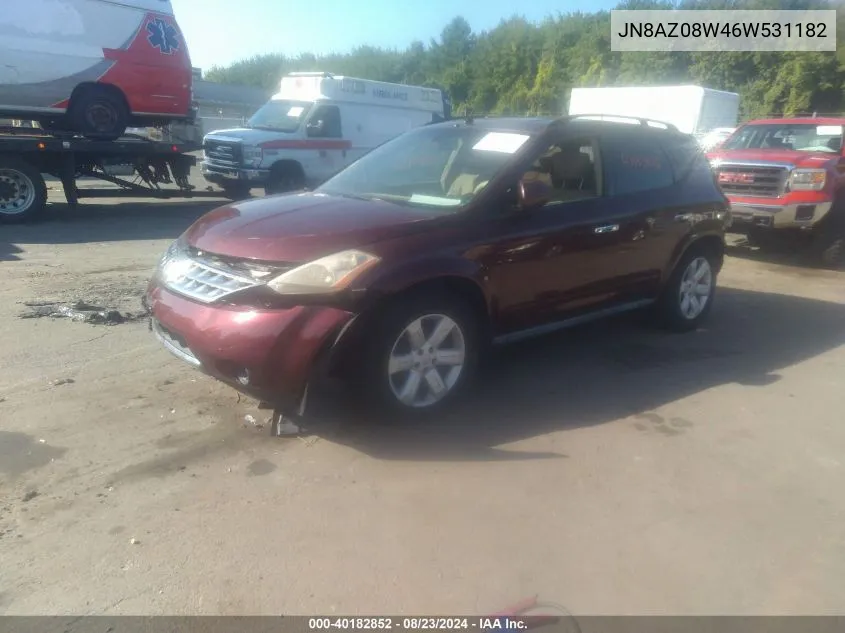 JN8AZ08W46W531182 2006 Nissan Murano S