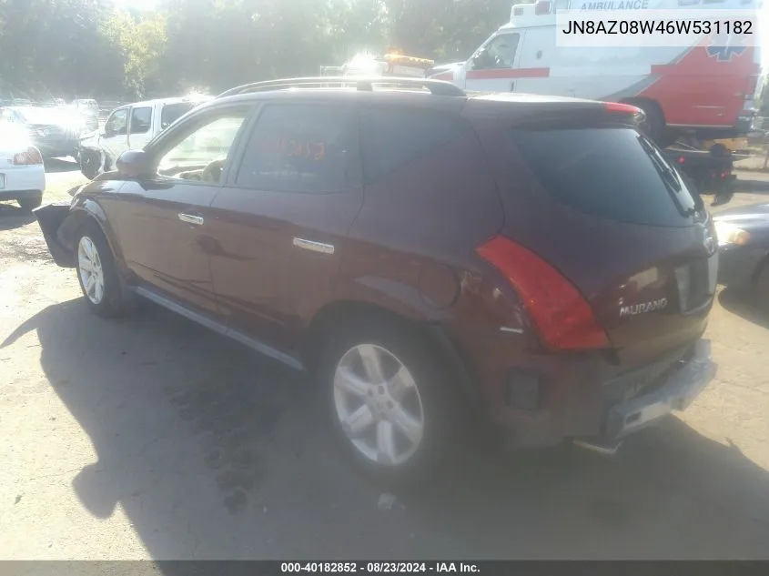 JN8AZ08W46W531182 2006 Nissan Murano S