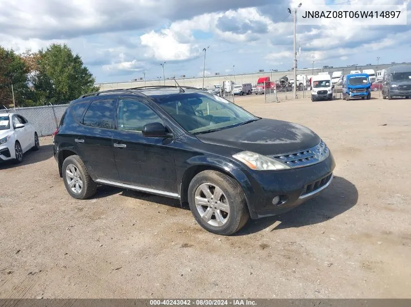 2006 Nissan Murano Sl VIN: JN8AZ08T06W414897 Lot: 40243042