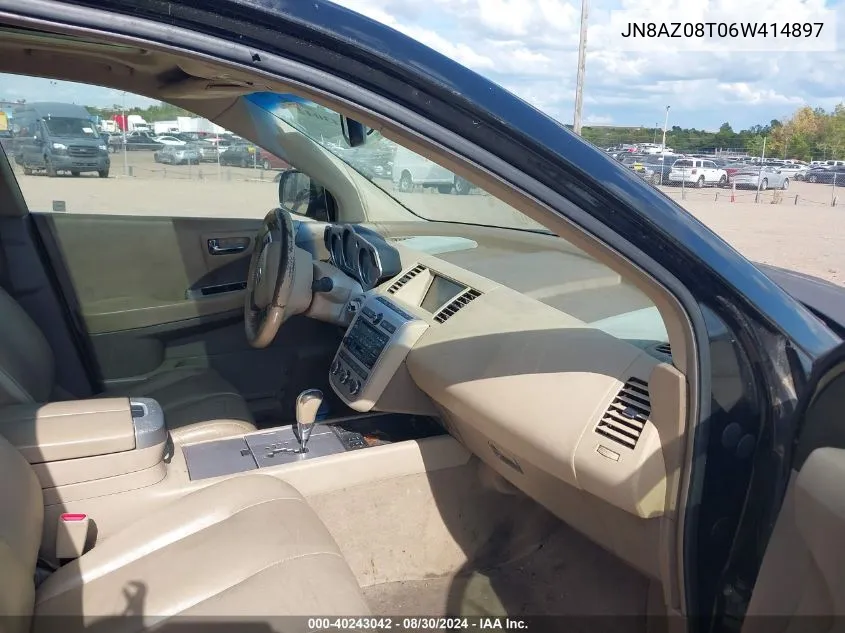 JN8AZ08T06W414897 2006 Nissan Murano Sl