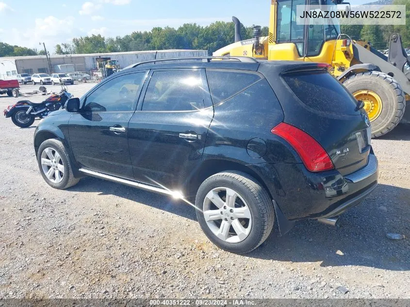 JN8AZ08W56W522572 2006 Nissan Murano Sl