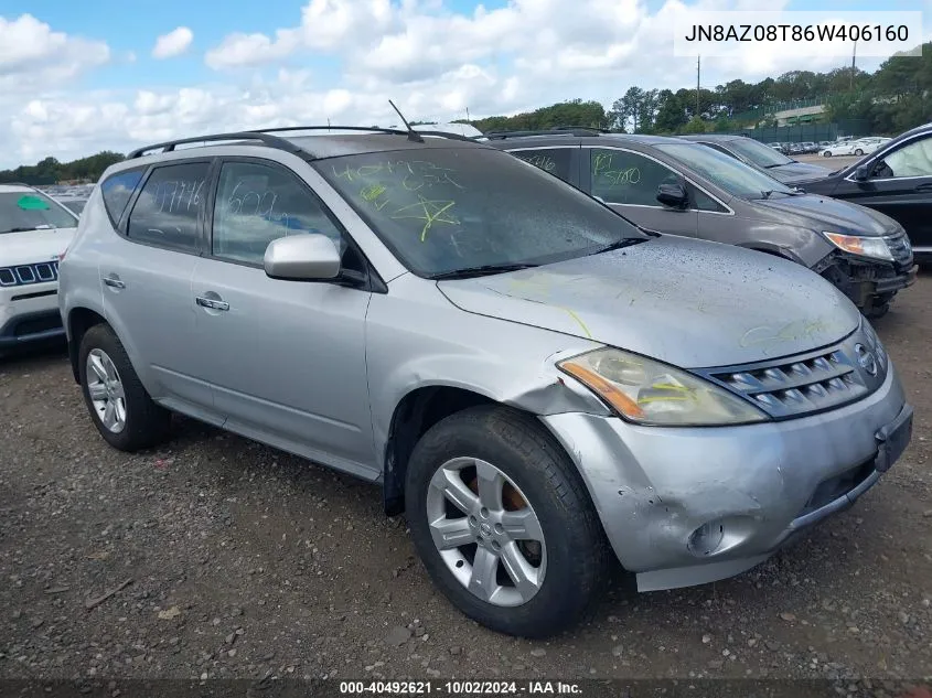 JN8AZ08T86W406160 2006 Nissan Murano S