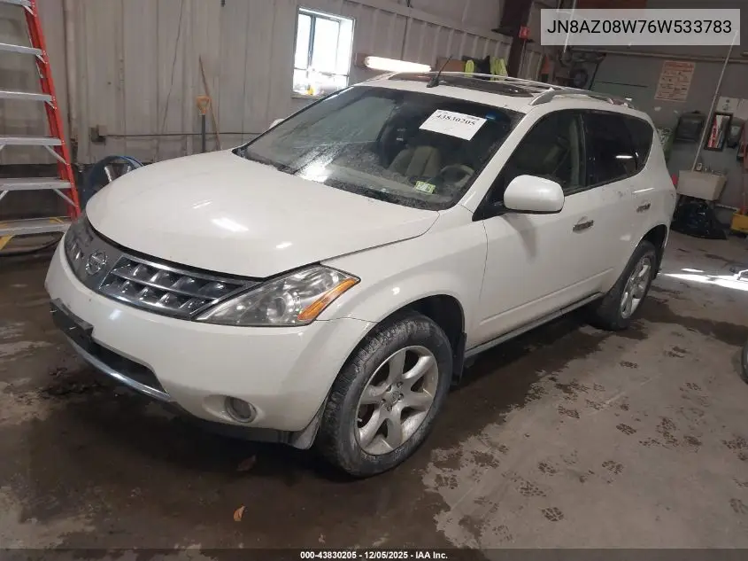 JN8AZ08W76W533783 2006 Nissan Murano Se