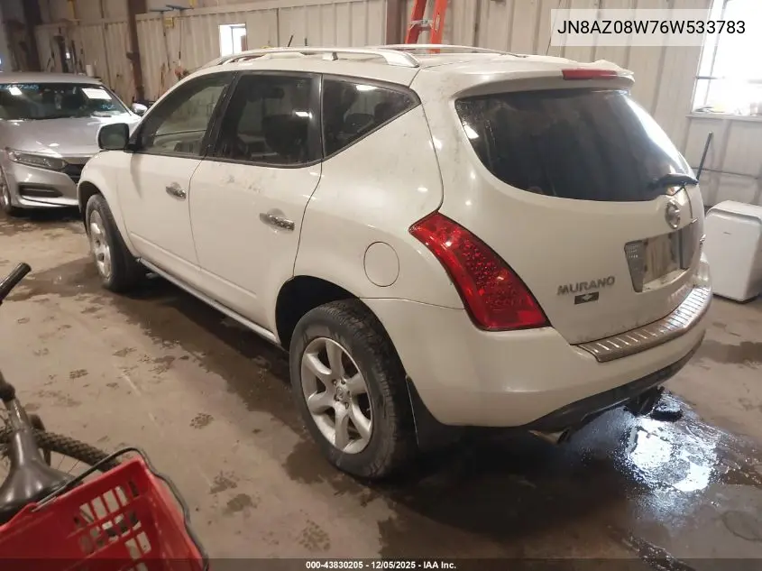 JN8AZ08W76W533783 2006 Nissan Murano Se