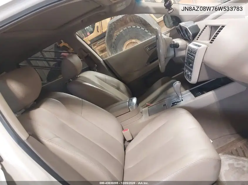 JN8AZ08W76W533783 2006 Nissan Murano Se
