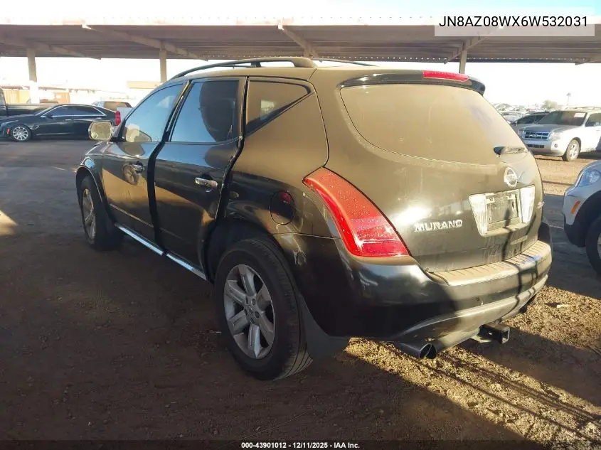 JN8AZ08WX6W532031 2006 Nissan Murano Sl