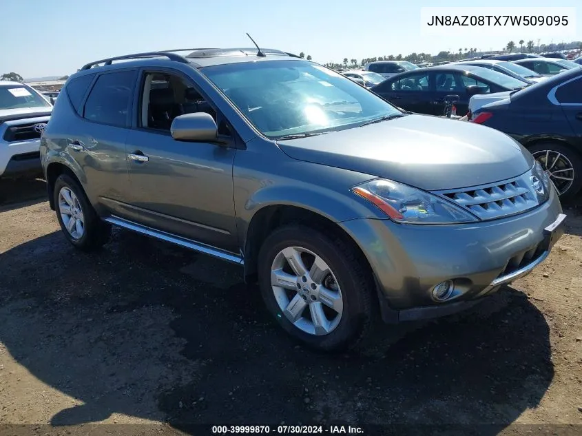 JN8AZ08TX7W509095 2007 Nissan Murano Sl