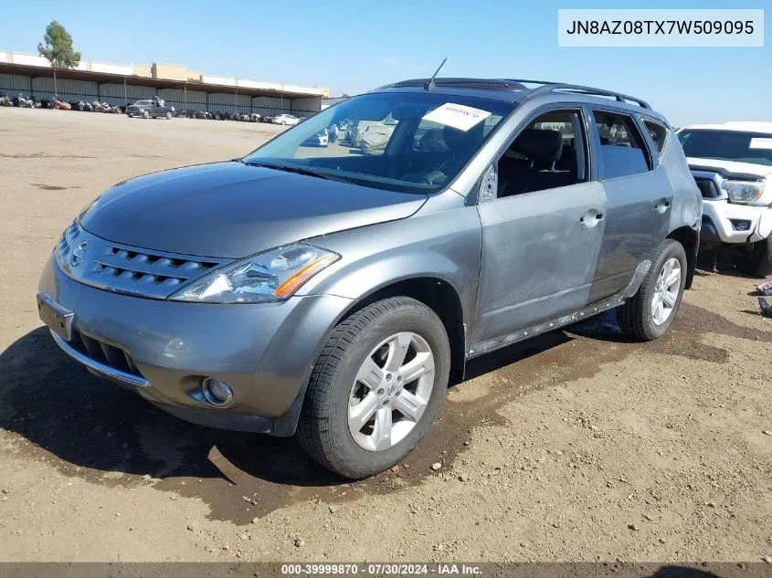 JN8AZ08TX7W509095 2007 Nissan Murano Sl