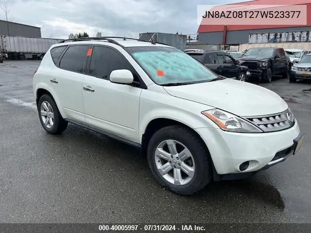 JN8AZ08T27W523377 2007 Nissan Murano S