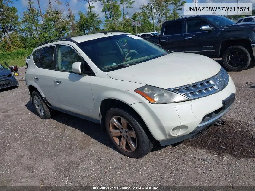 JN8AZ08W57W618574 2007 Nissan Murano S