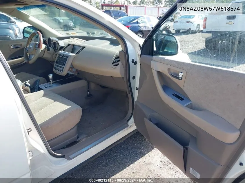 JN8AZ08W57W618574 2007 Nissan Murano S