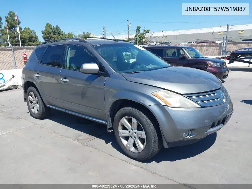 JN8AZ08T57W519887 2007 Nissan Murano Sl