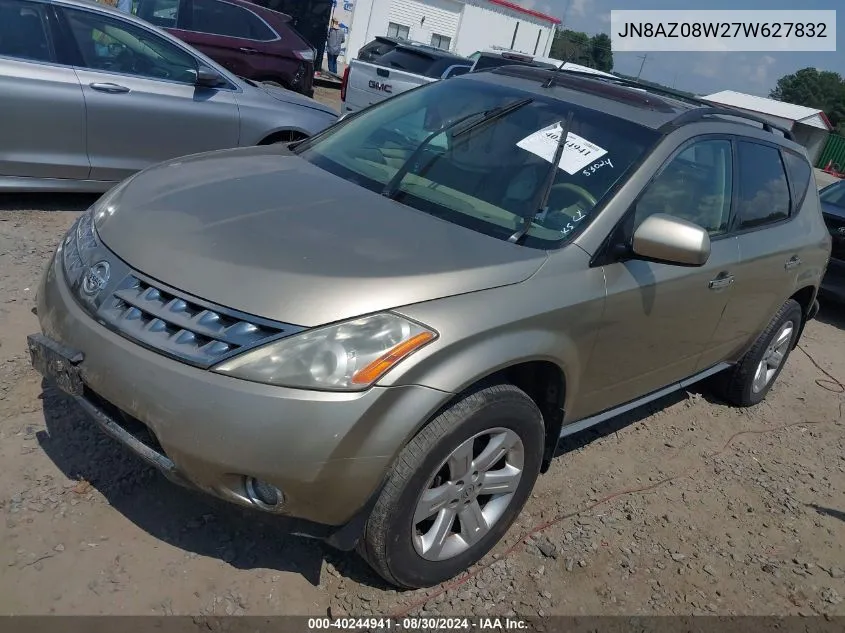 JN8AZ08W27W627832 2007 Nissan Murano Sl