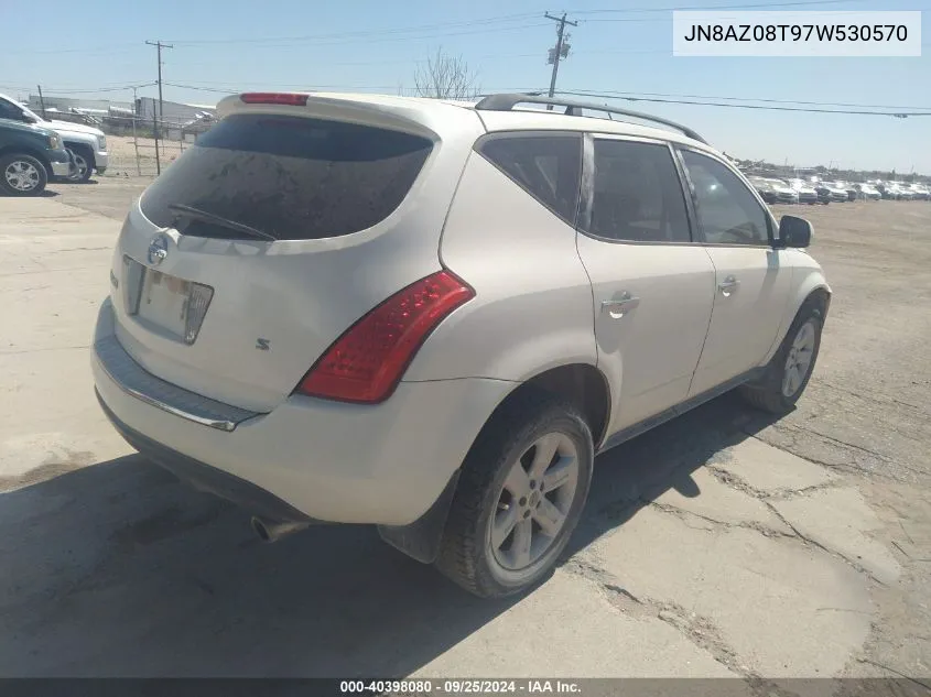 JN8AZ08T97W530570 2007 Nissan Murano S