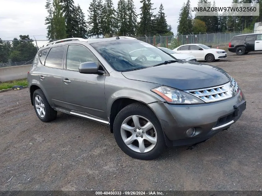 JN8AZ08W97W632560 2007 Nissan Murano Se