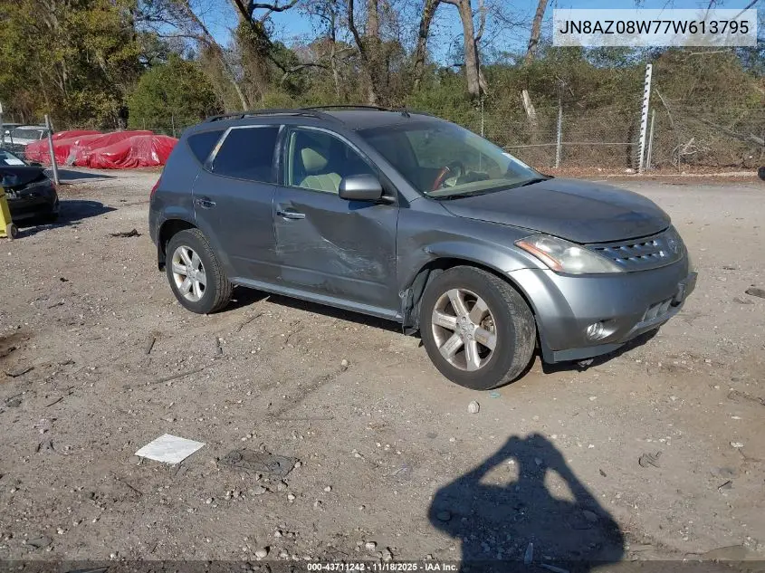 JN8AZ08W77W613795 2007 Nissan Murano Sl