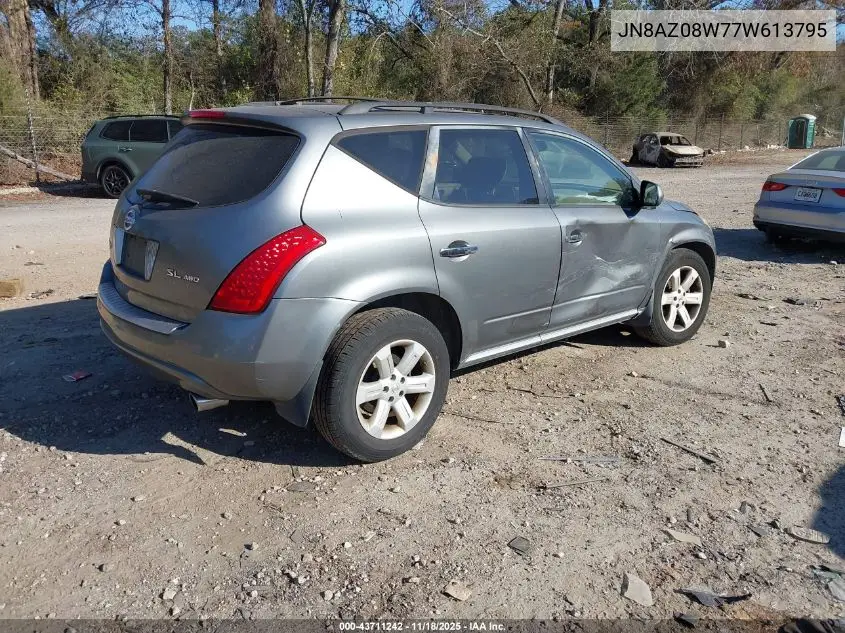 JN8AZ08W77W613795 2007 Nissan Murano Sl