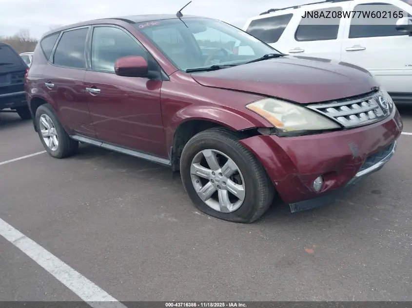 JN8AZ08W77W602165 2007 Nissan Murano S