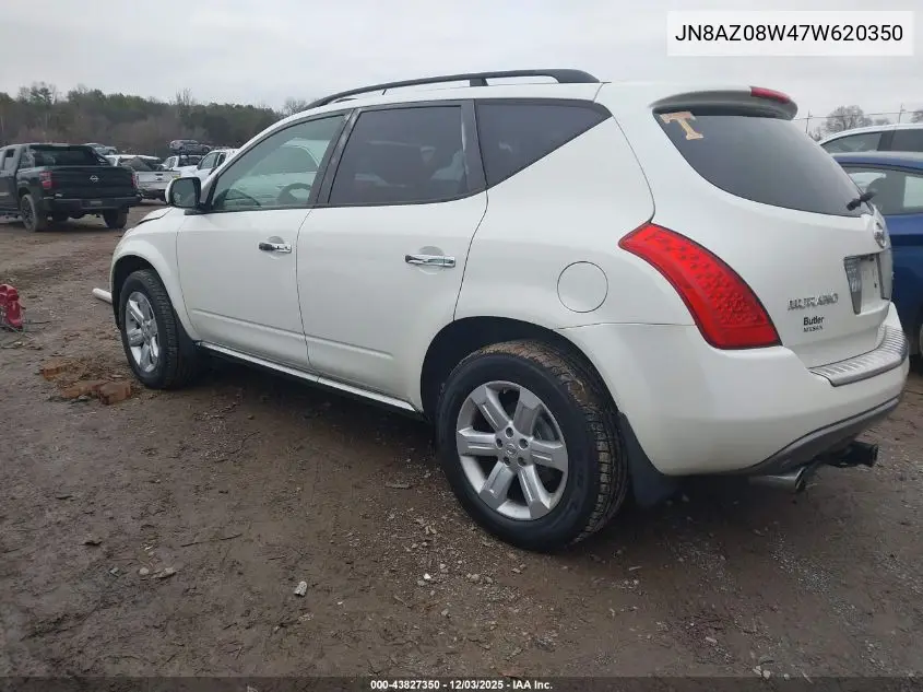 JN8AZ08W47W620350 2007 Nissan Murano Sl