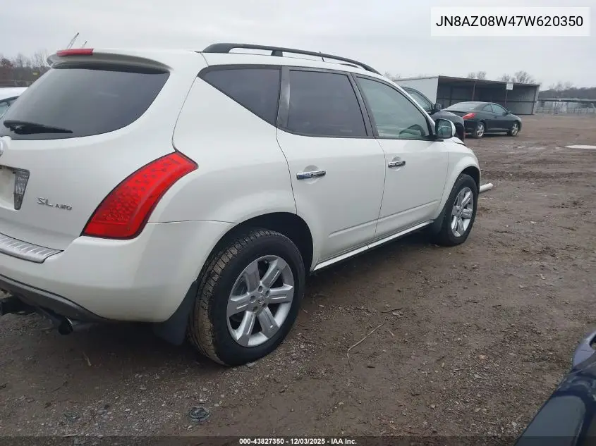 JN8AZ08W47W620350 2007 Nissan Murano Sl