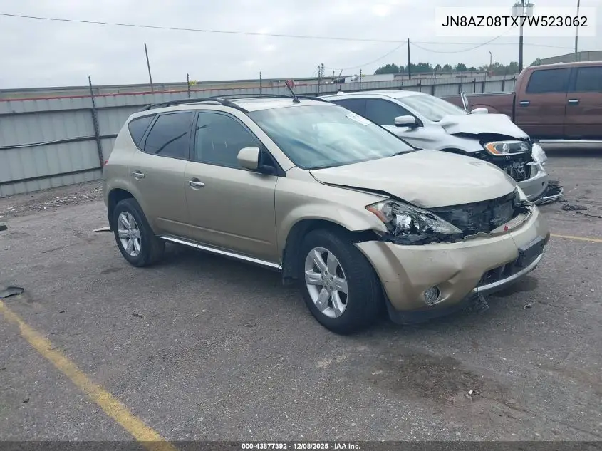 JN8AZ08TX7W523062 2007 Nissan Murano Sl