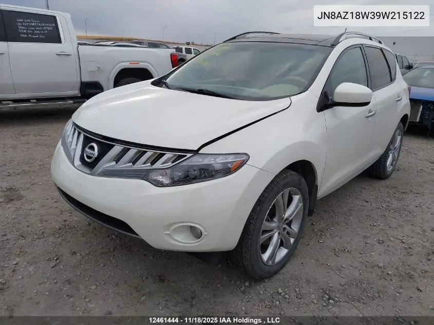 JN8AZ18W39W215122 2009 Nissan Murano Le