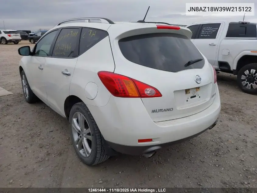JN8AZ18W39W215122 2009 Nissan Murano Le