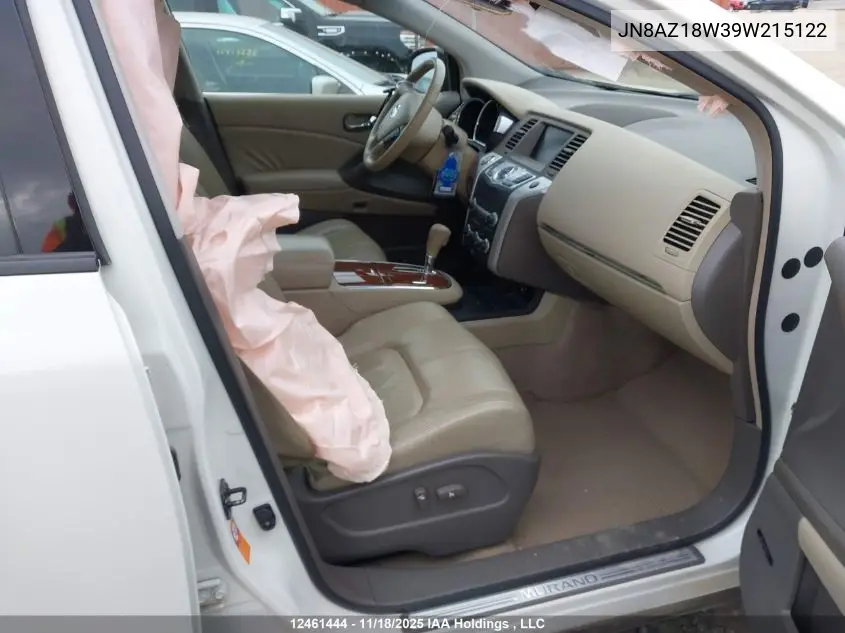 JN8AZ18W39W215122 2009 Nissan Murano Le