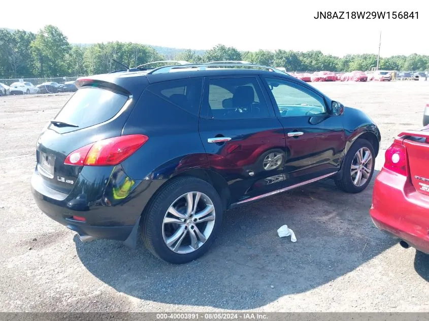 2009 Nissan Murano Le VIN: JN8AZ18W29W156841 Lot: 40003991