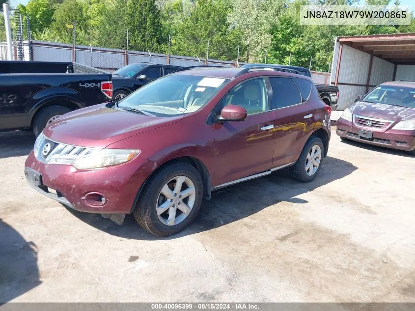 JN8AZ18W79W200865 2009 Nissan Murano S