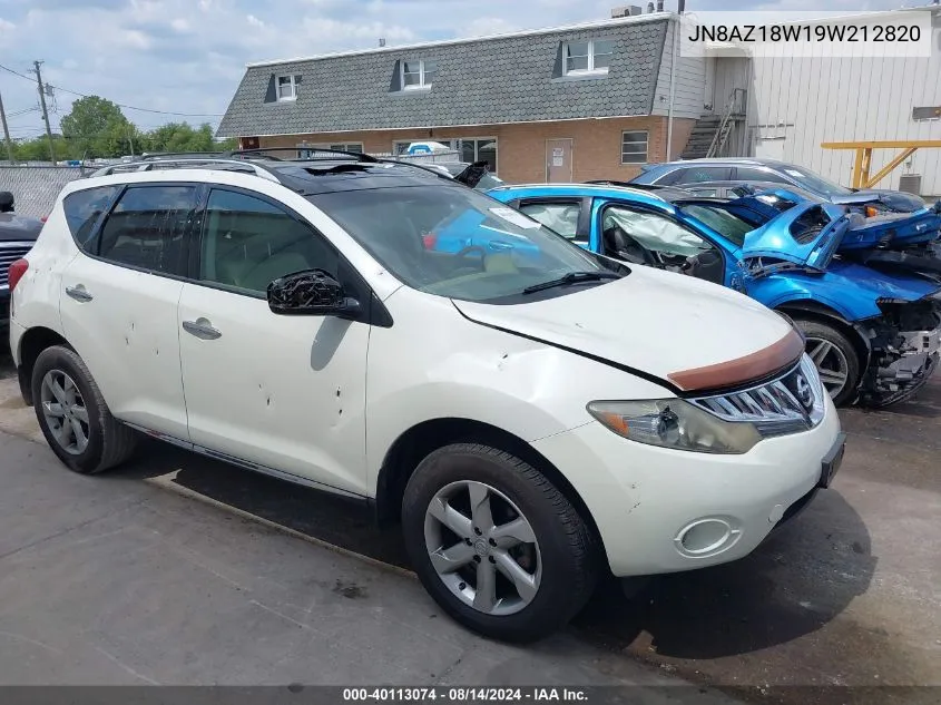 JN8AZ18W19W212820 2009 Nissan Murano Sl