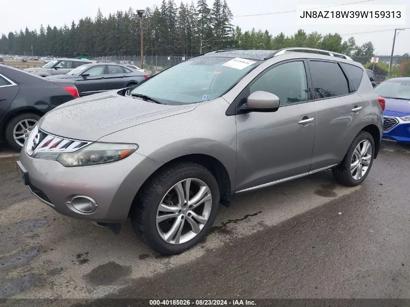 2009 Nissan Murano Le VIN: JN8AZ18W39W159313 Lot: 40185026