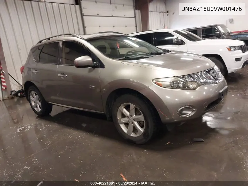 2009 Nissan Murano S VIN: JN8AZ18U09W001476 Lot: 40221081