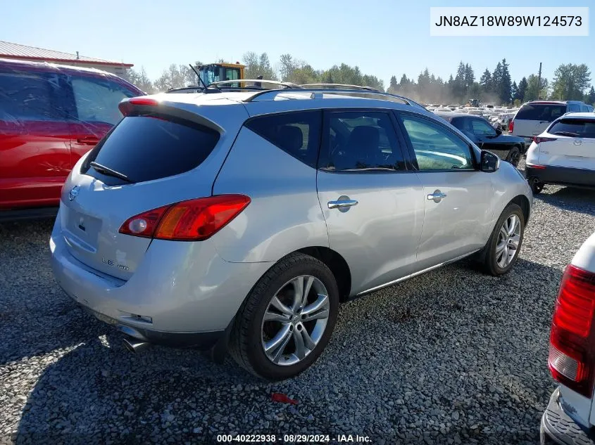 2009 Nissan Murano Le/S/Sl VIN: JN8AZ18W89W124573 Lot: 40222938