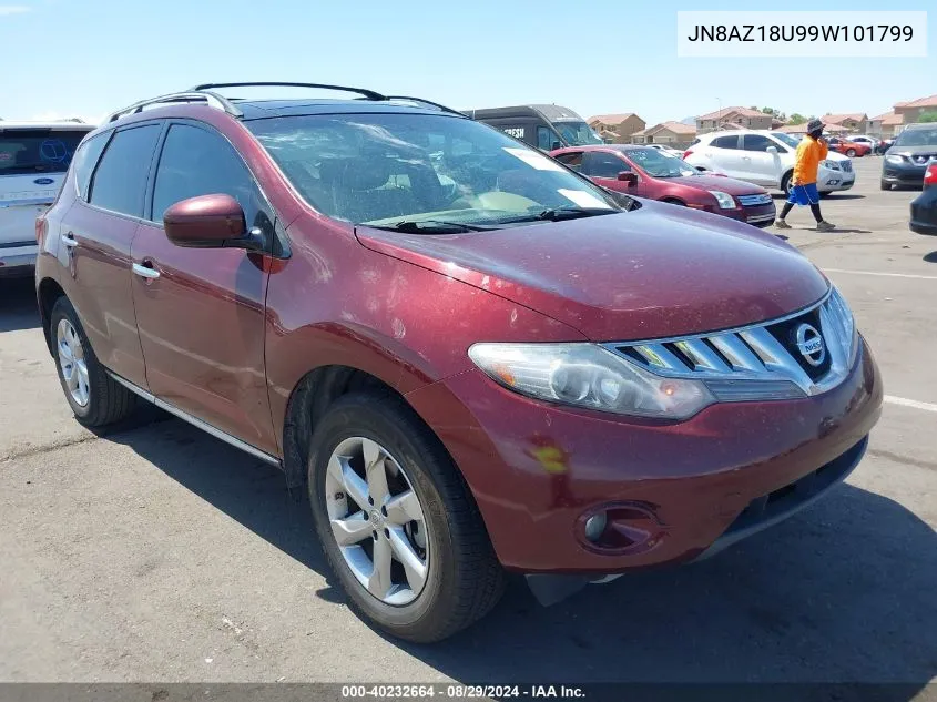 2009 Nissan Murano Sl VIN: JN8AZ18U99W101799 Lot: 40232664