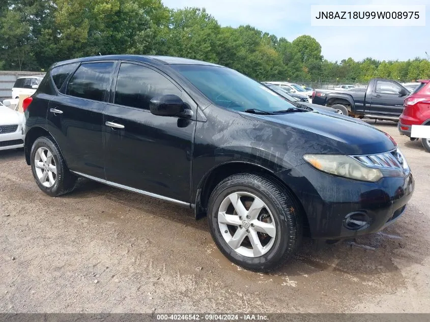 2009 Nissan Murano Sl VIN: JN8AZ18U99W008975 Lot: 40246542