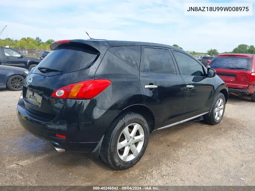 JN8AZ18U99W008975 2009 Nissan Murano Sl