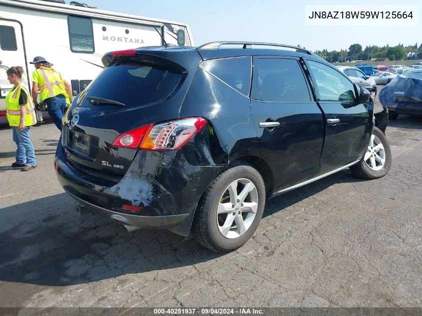 JN8AZ18W59W125664 2009 Nissan Murano Sl