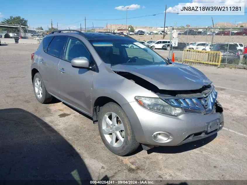 2009 Nissan Murano Sl VIN: JN8AZ18W39W211281 Lot: 40254241