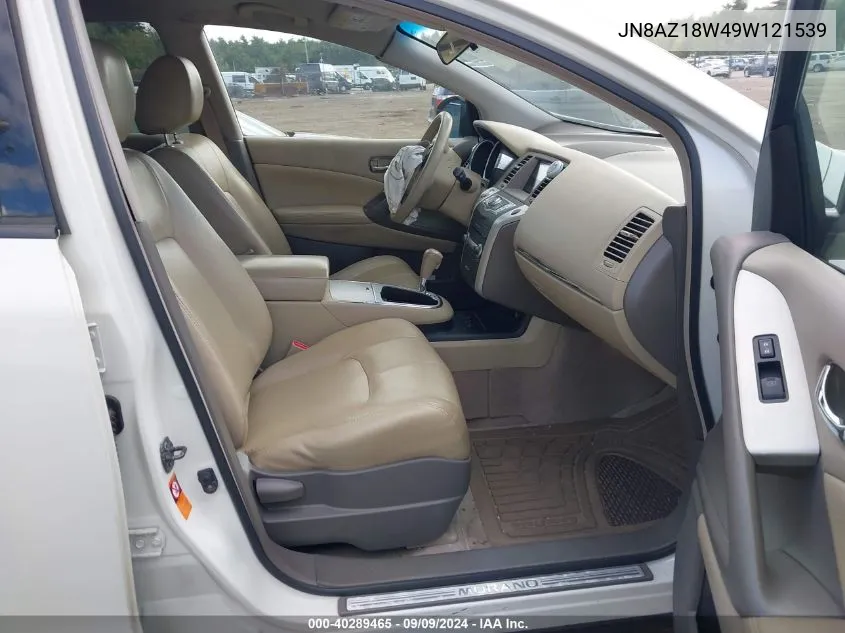 JN8AZ18W49W121539 2009 Nissan Murano S