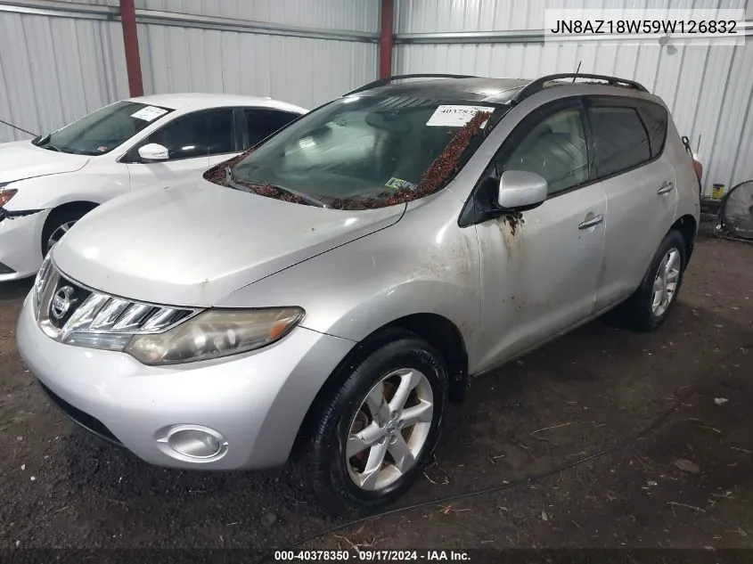 JN8AZ18W59W126832 2009 Nissan Murano Sl