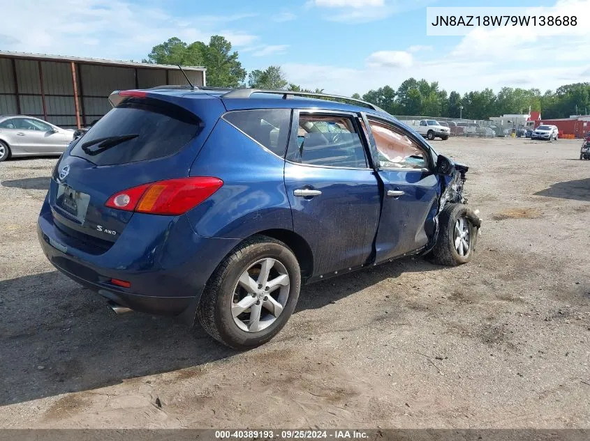 JN8AZ18W79W138688 2009 Nissan Murano S