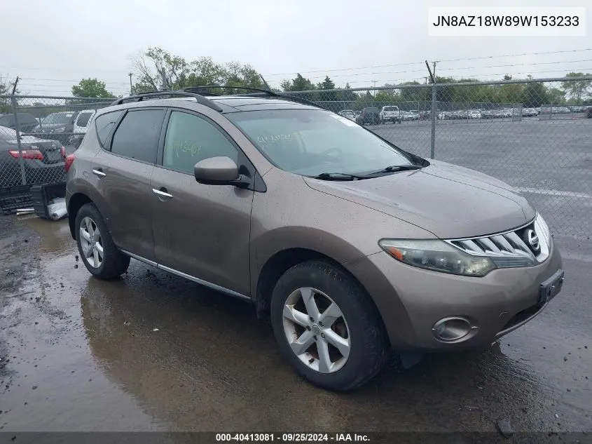 JN8AZ18W89W153233 2009 Nissan Murano Sl