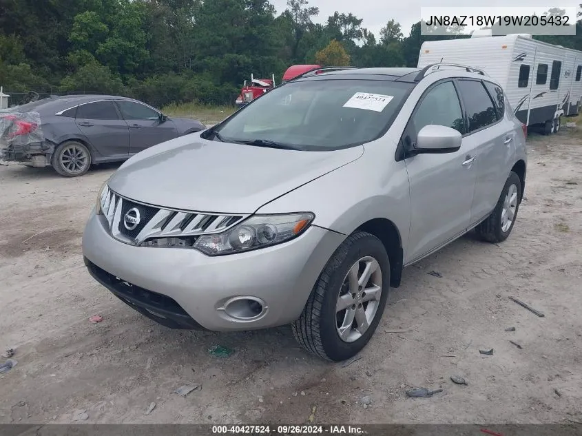 JN8AZ18W19W205432 2009 Nissan Murano Sl