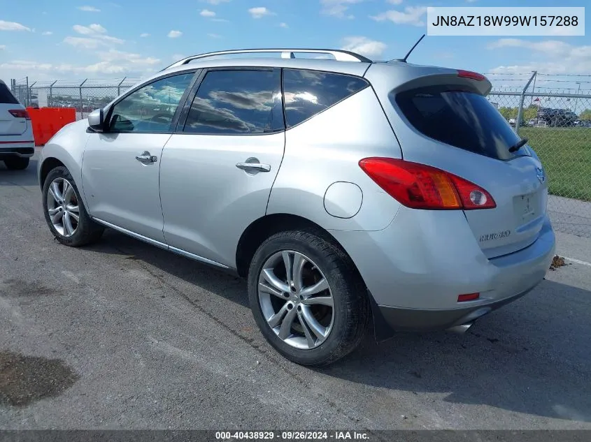 2009 Nissan Murano Le VIN: JN8AZ18W99W157288 Lot: 40438929