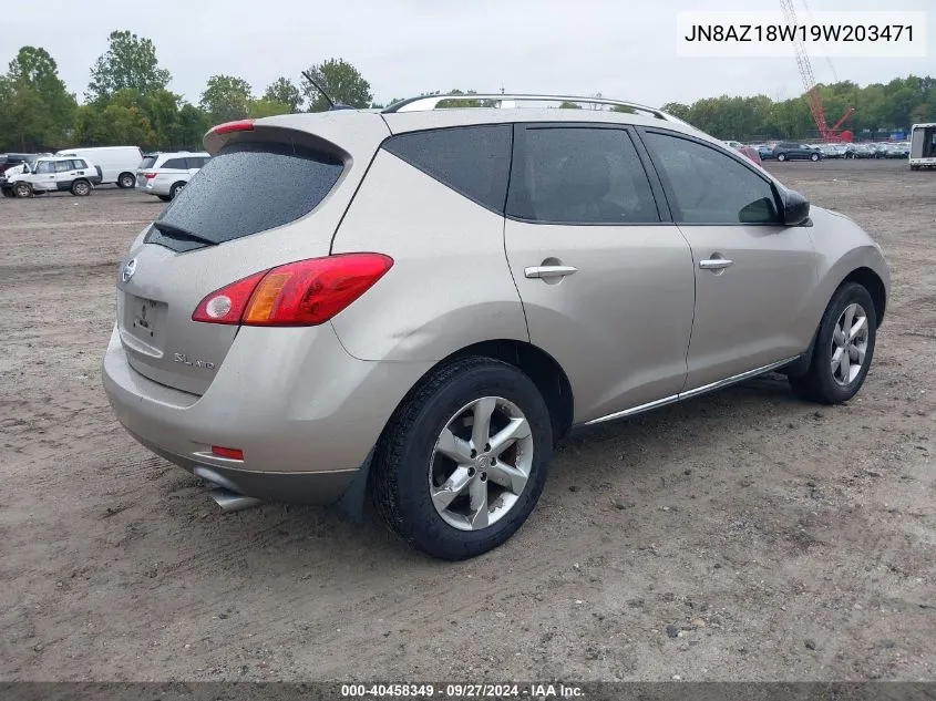 JN8AZ18W19W203471 2009 Nissan Murano Sl