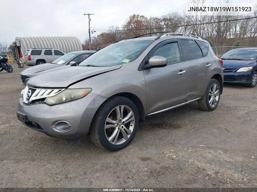 JN8AZ18W19W151923 2009 Nissan Murano Le