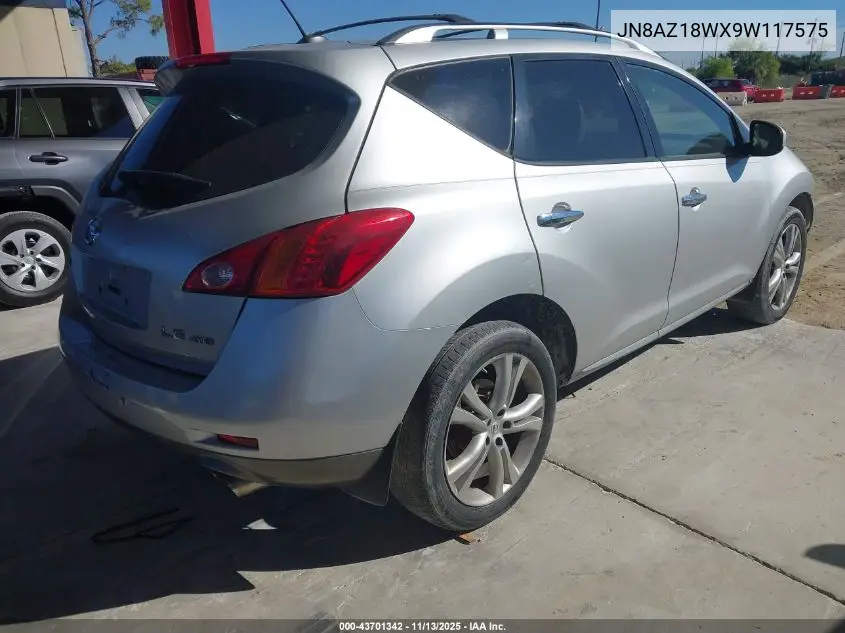 JN8AZ18WX9W117575 2009 Nissan Murano Le