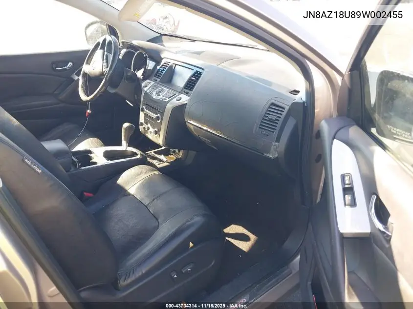 JN8AZ18U89W002455 2009 Nissan Murano Sl